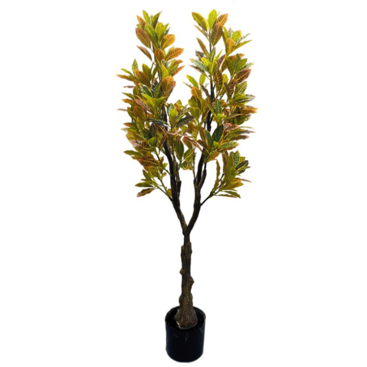 Sprinkle Golden Ficus Tree Making Mangrove Emulation Discoloration Discolored Wood Artificial Tree Indoor Home Lifelike Crafts