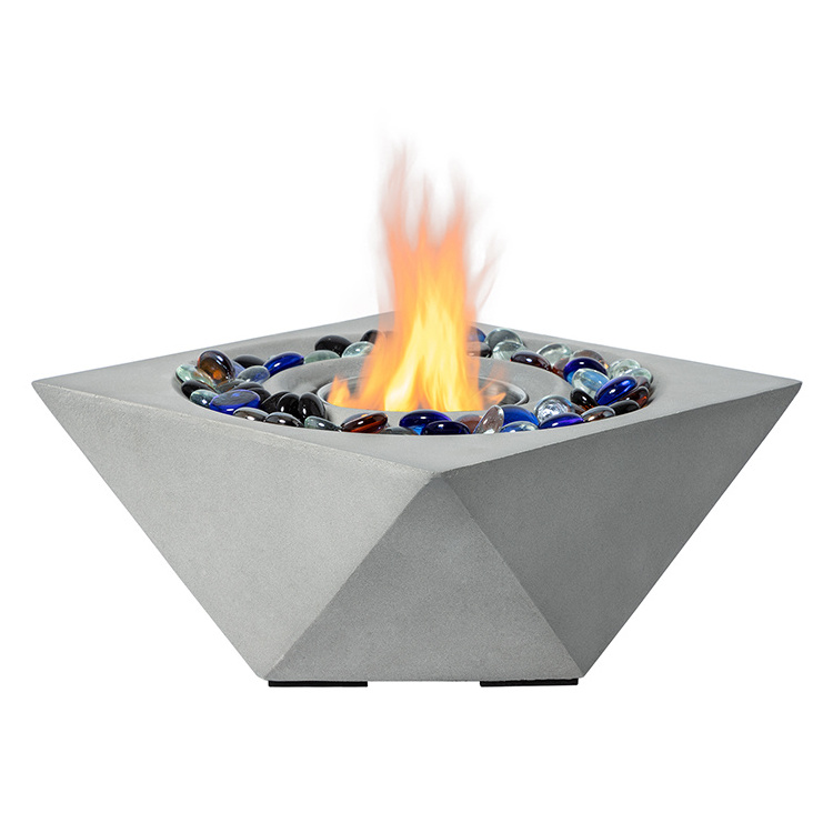 Mini Fire Table Co-Arts Precast Mini Tabletop Fire Pit Portable Rubbing Alcohol Table ...
