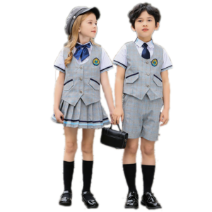 Hot sale Hot money New British school uniform set in summer Suit uniform Children's class clothes and garden clothes