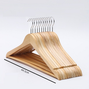 Laundry Clothes Wooden Hanger 360 Degree Swivel Hook Suit Recycled Wood Hanger For Clothing Store