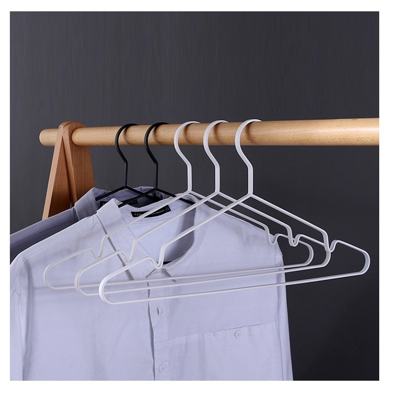 High Quality Wire Metal Clothes powder hanger Stainless Steel metal pants hangers for clothes store