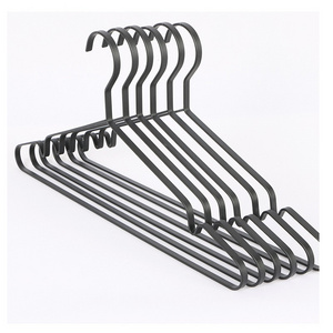 High Quality Wire Metal Clothes powder hanger Stainless Steel metal pants hangers for clothes store