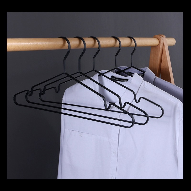 High Quality Wire Metal Clothes powder hanger Stainless Steel metal pants hangers for clothes store