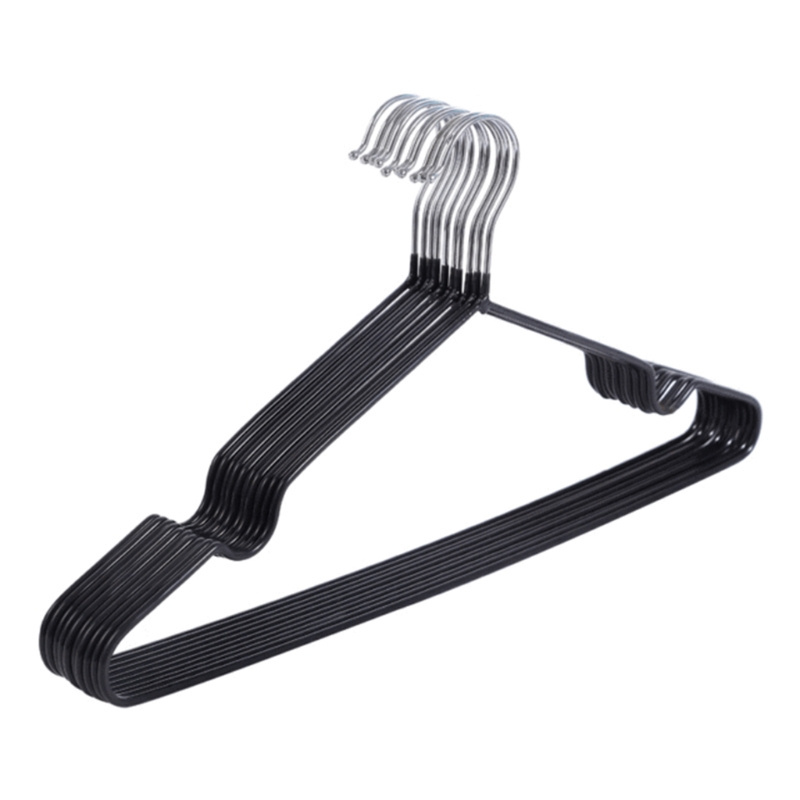 New Style Rubber Coating Clothes Hangers Economic Non Slip Adult Heavy Duty Hangers Metal Bronze Laundry Hanger Metal