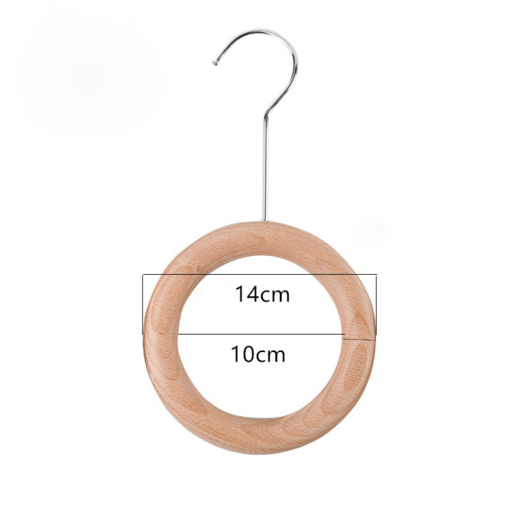 Free Sample Factory Direct Sale Ring Round Shape Hangers Different Color Wood hijab Scarf Hanger