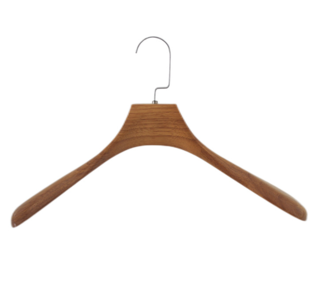 High Quality beech wood Luxury Custom Logo Garment Coat Jacket Suit Clothes Wooden Hangers