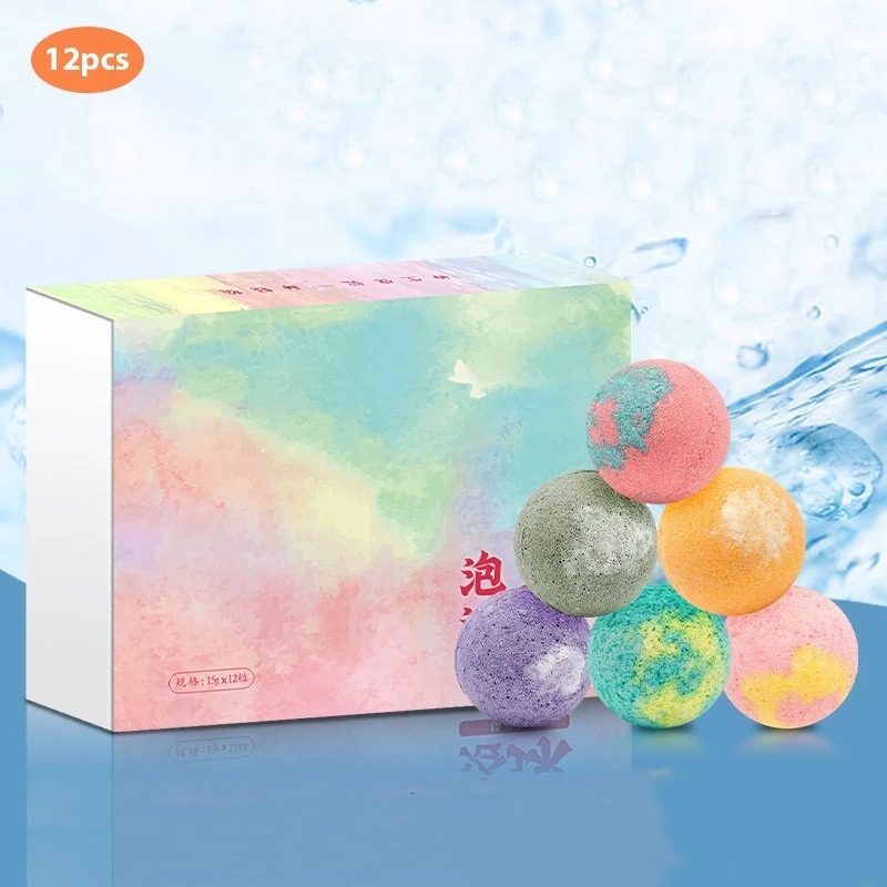 wholesale custom made business gift colorful natural Plant extract Foot Bath Bombs