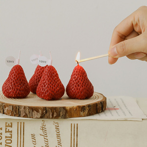 2023 hot mini Soy Wax Cute Strawberry Scented Candles Party Candle