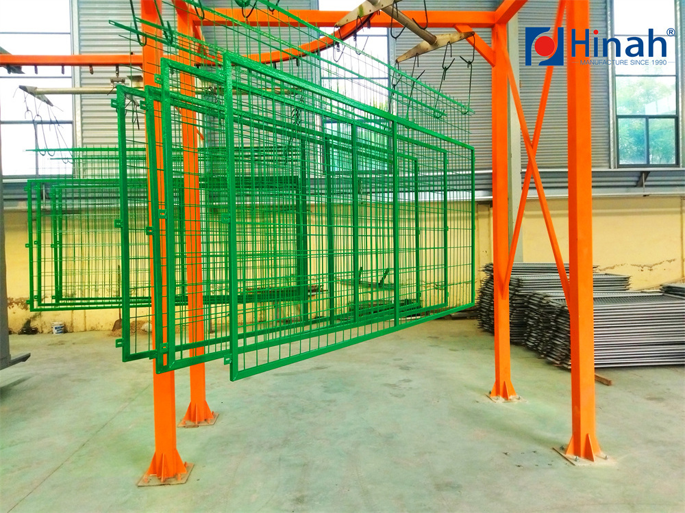 3D wire welded  Fence Panel Shelves Automatic Fluidized Bed PE PVC PVD Powder Dip Coating Line Dip Coating Machine system