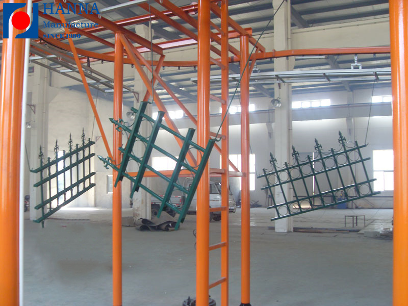 Powder PVC Coating Automated Line for Fence Mesh Panel With Fluidized Bed Coating