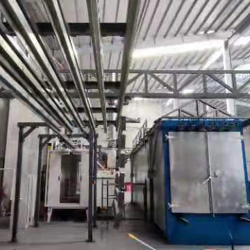 Manual Powder Coating Plant Semi-Automatic Powder Painting Line Small Powder Paint Line with Overhead Conveyor