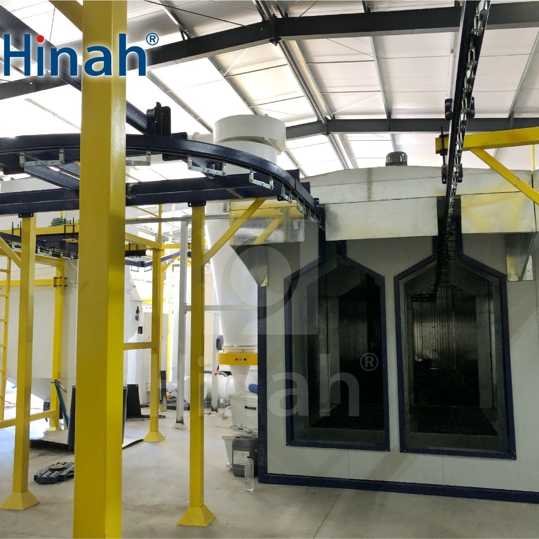 Cyclone powder coating booth chemical liquid washing system powder coating line