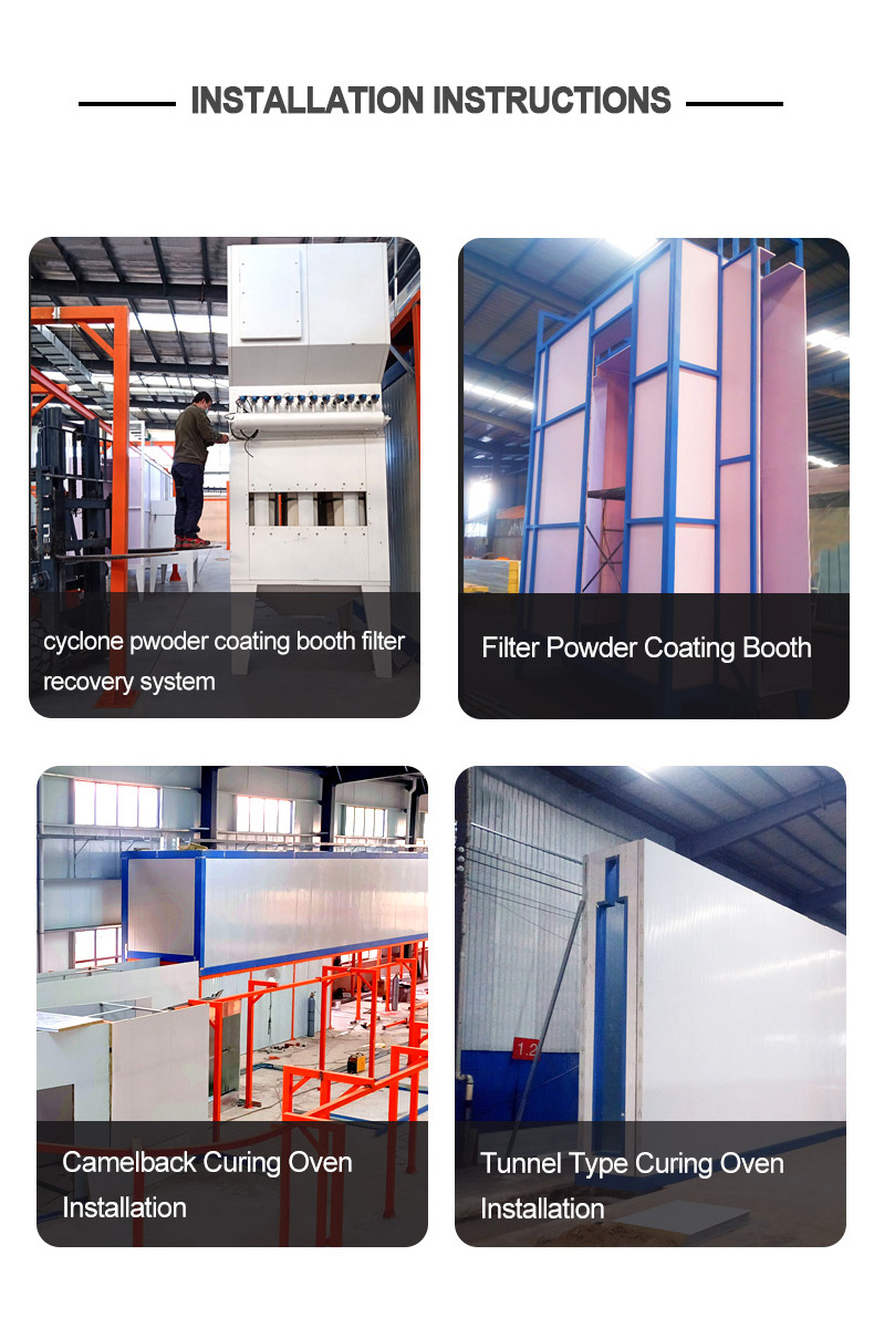 Electrical Cabinet  Electrostatic Powder Painting Line Powder Spray Booth Automatic Powder Coating Machine For Sale