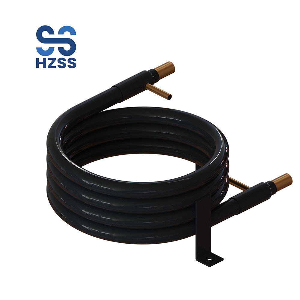 HZSS Cooled Sea Water Industrial In Tube Coaxial Copper Coil Heat Exchanger Spiral Heat Exchanger