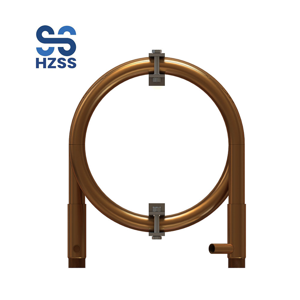 HZSS Long Life Copper Coaxial Heat Exchanger for Ice Cream Machine Twisted Tube Spiral Heat Exchanger