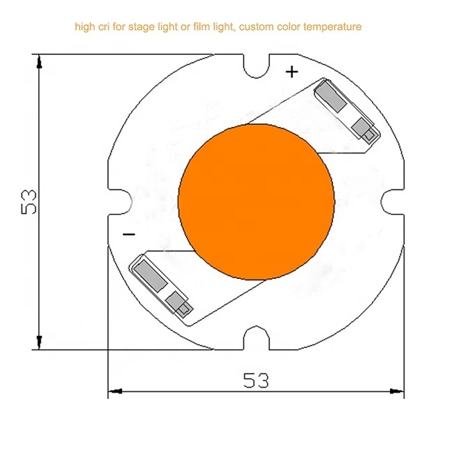 Custom cob led 35 vdc120/140 lens daylighting copper base 100w cob led chip