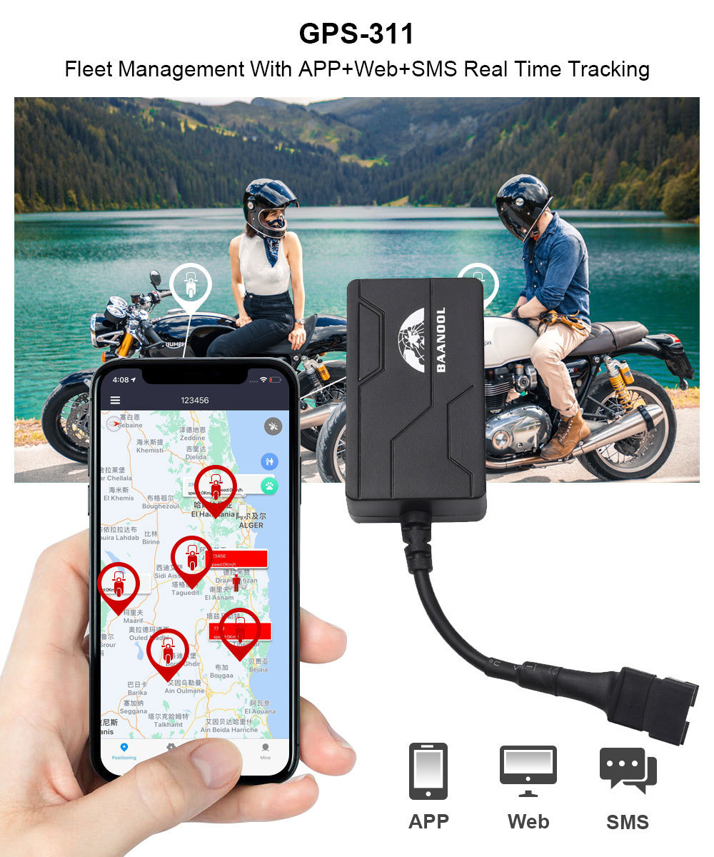 Coban 311B Global Position Motorcycle/Car / Vehicle Anti theft Device Mini GPS Tracker With Mobile Phone Tracking Software