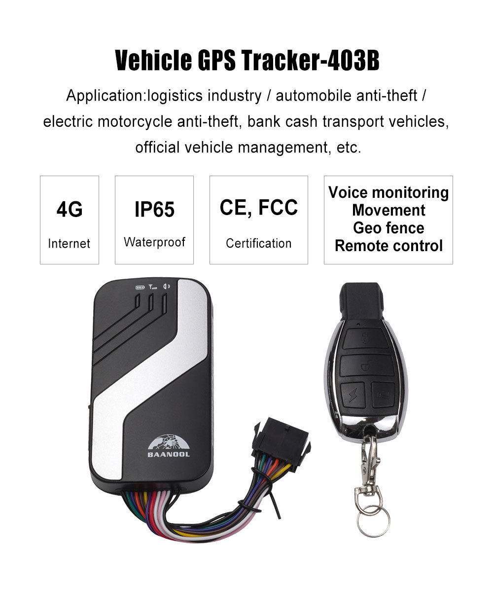 Coban TK 403 GPS Tracker Smart Mini Waterproof Car Tracking Device Anti-Theft Vehicle 4G Activity Locator Mobile Phone Number Fi