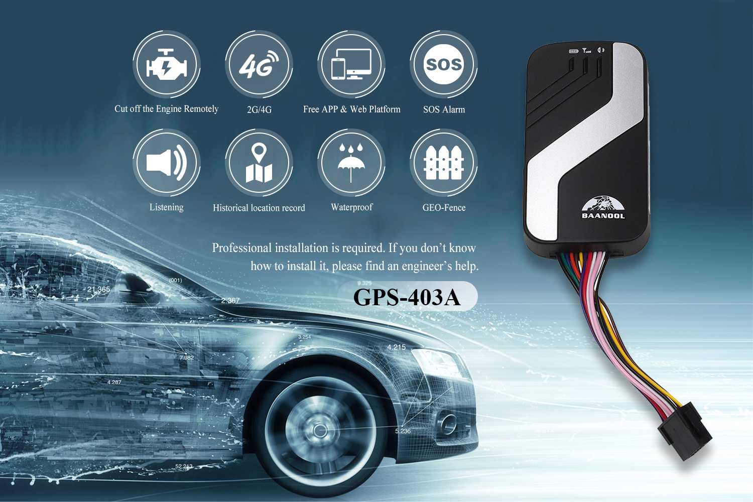 4G Mini Smart GPS Tracker for Vehicle Motorcycle Automobile Car Activity Wireless Real Time Positioning Anti-Theft Locator