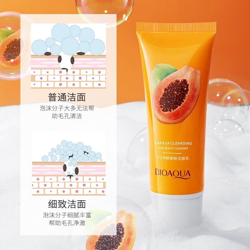 Papaya Face Cream & Lotion Gentle and Effective Face Wash for Skin Care