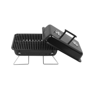 F08 Outdoor Mini Patio  Camping Stainless Steel Folding Barbecue BBQ Charcoal Portable Grill