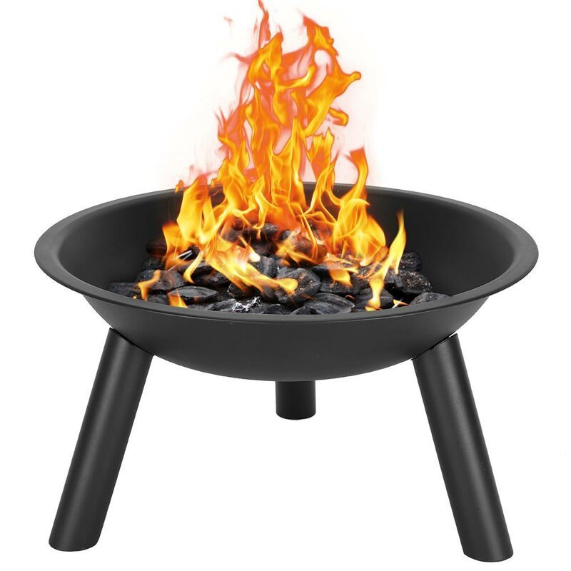 Outdoor Walsenburd Cast Iron Wood Burning Fire Pit