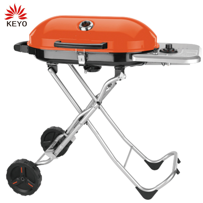 KEYO Camping BBQ Fugitive Grill Griddle Combo Rotating Disk Barbecue Easy Clean Fugitive Grill