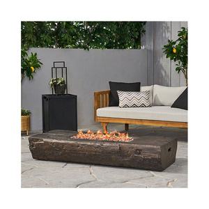 Retangular concrete gas fireplace Outdoor heating Patio Furniture Fire Pit