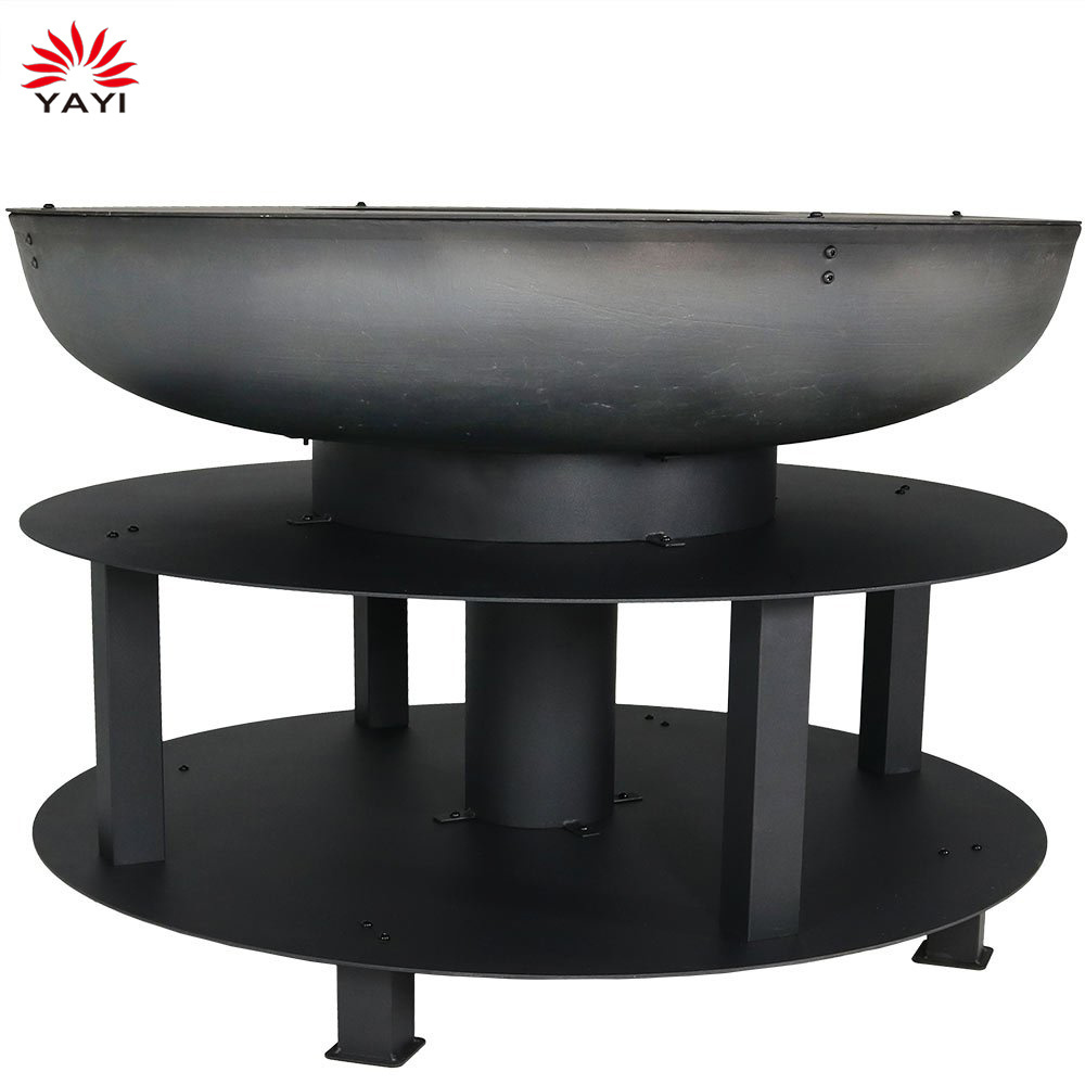 Multi-functional 40 Inch Round Shaped Firepit Outdoor Barbecue Grill with Fire Pit