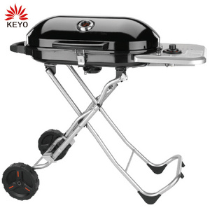 KEYO Camping BBQ Fugitive Grill Griddle Combo Rotating Disk Barbecue Easy Clean Fugitive Grill