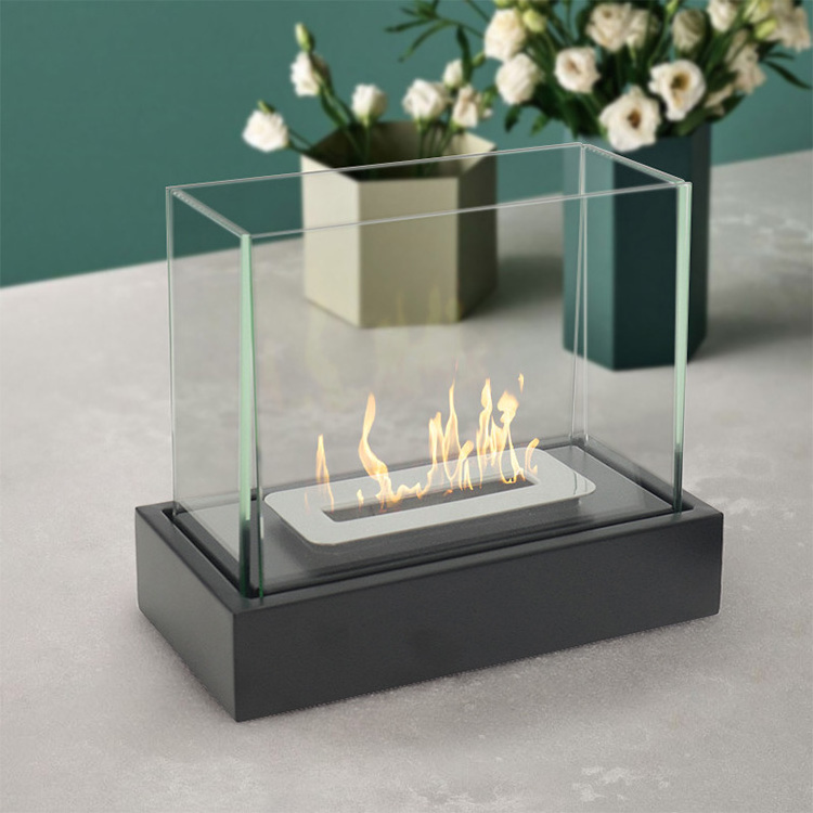 Portable Tabletop Ethanol Burner Table Top Indoor Home Backyard Patio Bioethanol Alcohol Heater Fire Pit