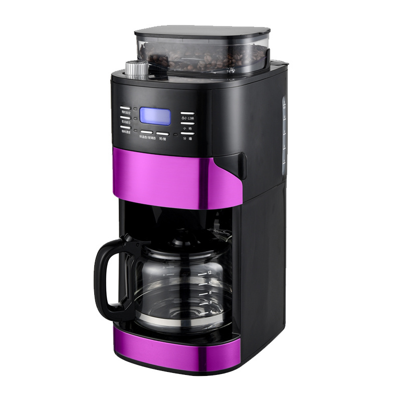 Drip Coffee Maker With Grinder And Keep Warm Function