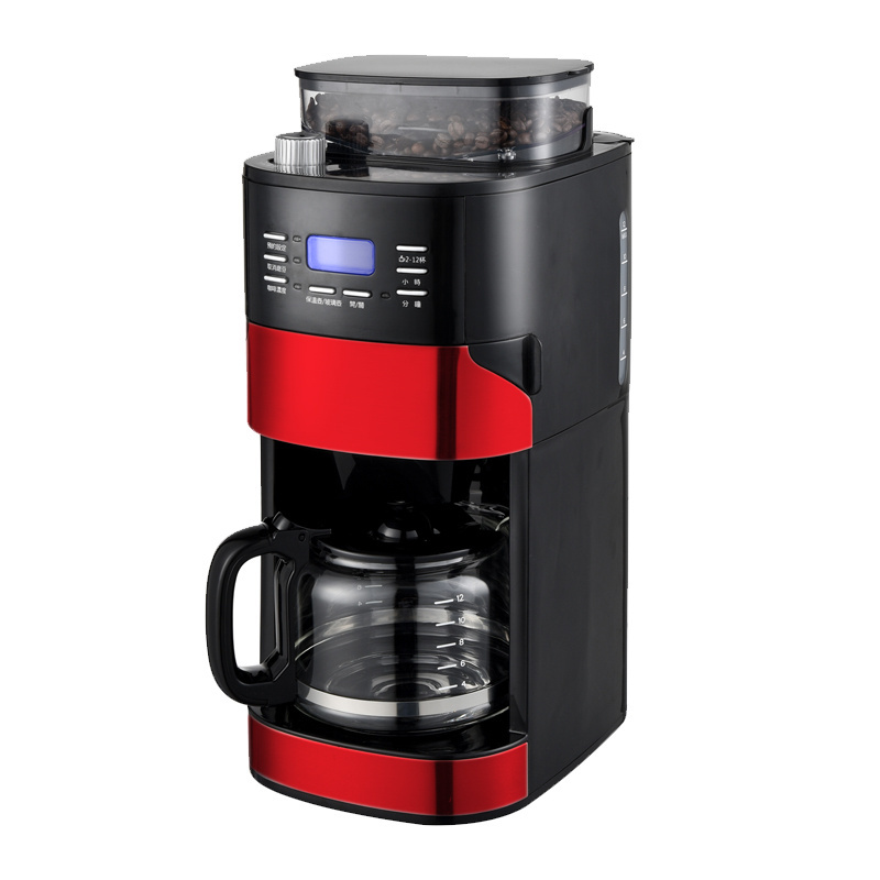 2-12 cups Drip Coffee Maker With Grinder And Keep Warn