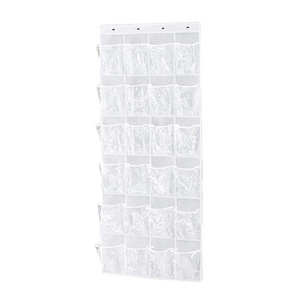 Simple Houseware 24 Pockets Large Clear Pockets Over The Door Hanging Shoe Organizer