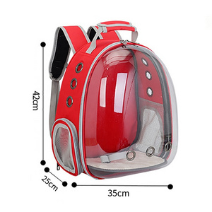 Multi-functional Pet Dog Cats Travel Space Bag Backpack For Puppy Dog Back Pack Transparent Carriers Pet Cages