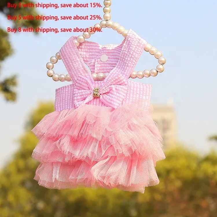 New Dog Dresses for Small Dogs Cute Girl Female Dog Dress for Girls Puppy Shirt Skirt Doggie Dresses Pet Summer Clothes Apparel