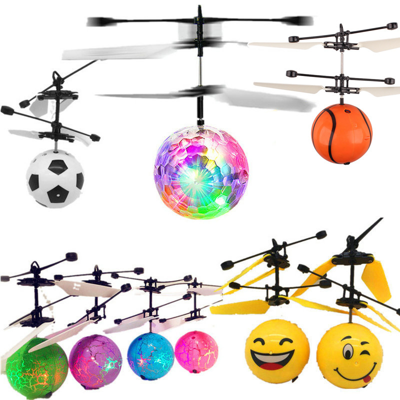 New Flying Ball LED Luminous Kid Flight Balls Electronic Infrared Induction Aircraft Remote Control Toy Magic Sensing Helicopter