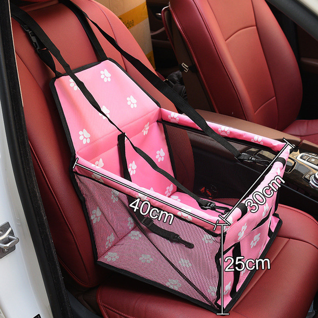 Pet Dog Car Carrier Bag Pad Waterproof Dog Seat Basket Safe Carry Cat Puppy Bag Travel Mesh Hanging Bags Car Seat Cover Fold