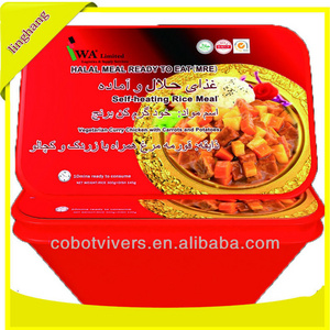 Ready To Eat Foods Halal Instant Quick Cookig Self-heating Rice Meal