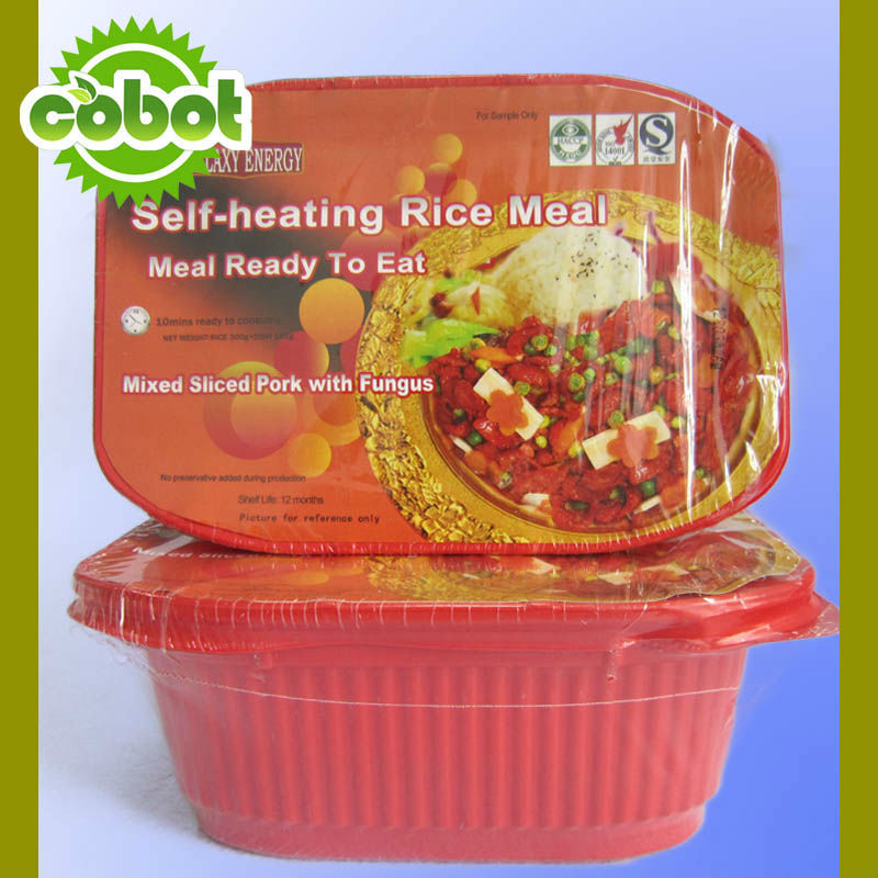 self heating Rice HALAL Instant Meal for Emergency Survival