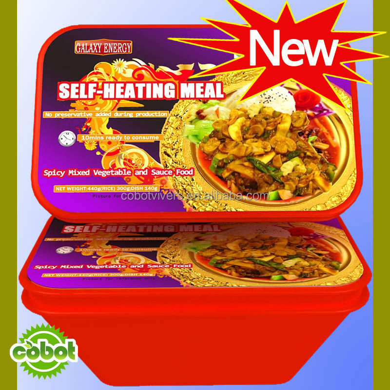 Ready To Eat Foods Halal Instant Quick Cookig Self-heating Rice Meal