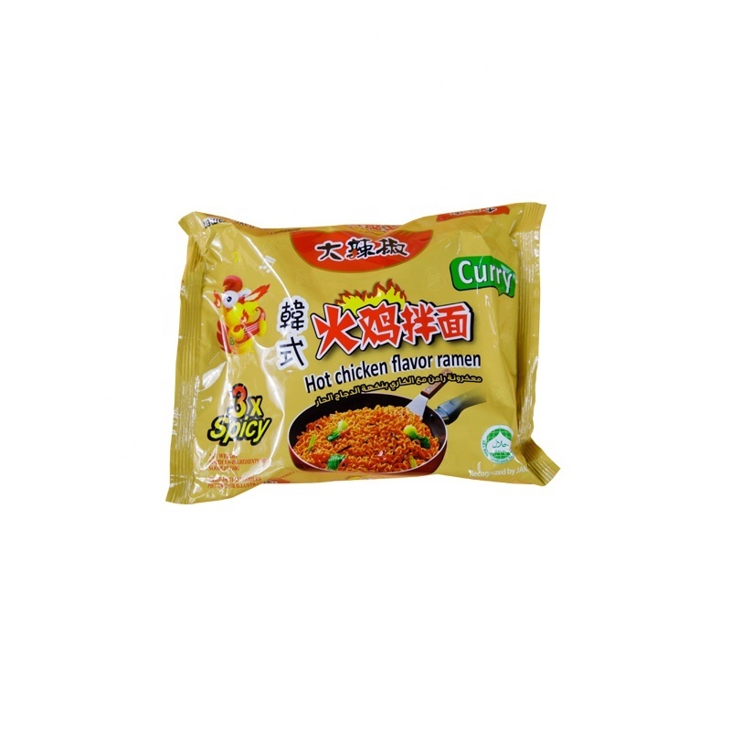 Instant style crispy noodles packet cheese korean noodles