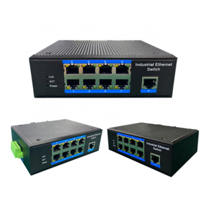 Unmanaged POE 8 port switches 100 Mbit LAN industrial Ethernet switch with 1 Uplink port