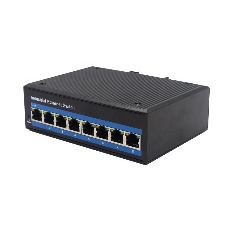 Unmanaged 8 ports network POE switches 100 Mbit LAN Gigabit 8-port 10/100BASE-TX Industrial Ethernet POE Switch