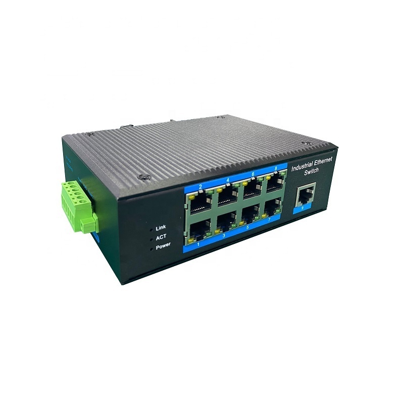 Unmanaged POE 8 port switches 100 Mbit LAN industrial Ethernet switch with 1 Uplink port