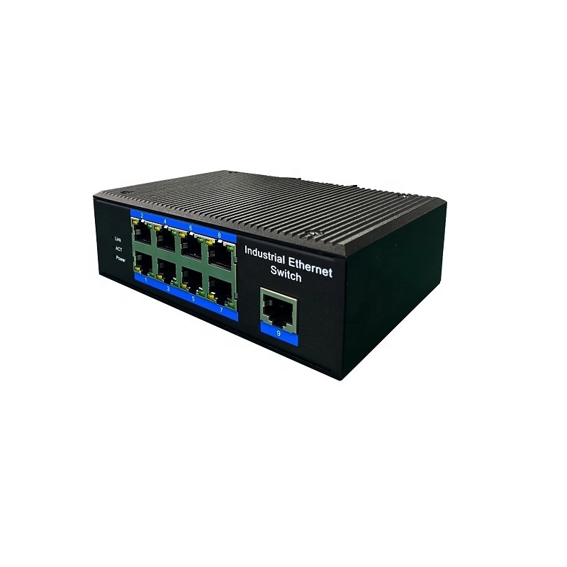 Unmanaged POE 8 port switches 100 Mbit LAN industrial Ethernet switch with 1 Uplink port