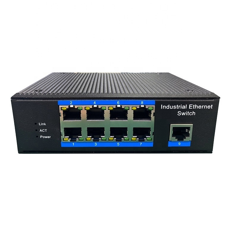 Unmanaged POE 8 port switches 100 Mbit LAN industrial Ethernet switch with 1 Uplink port