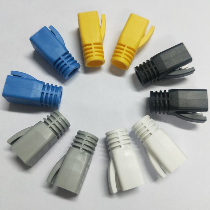 Hight quality Network Entherent rj45 connector plug boot cat6a cat7 cat8 RJ45 Plug Jack Boots Cover