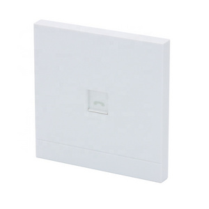 White 86 Type 1 Port Ethernet Network Wall Plug Socket Front Cover Single Port RJ45 Face Plate