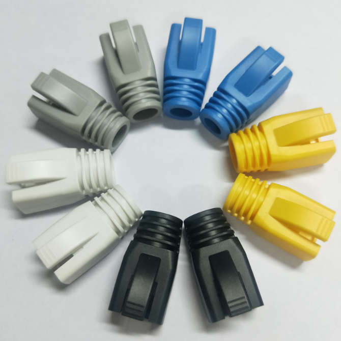 Hight quality Network Entherent rj45 connector plug boot cat6a cat7 cat8 RJ45 Plug Jack Boots Cover